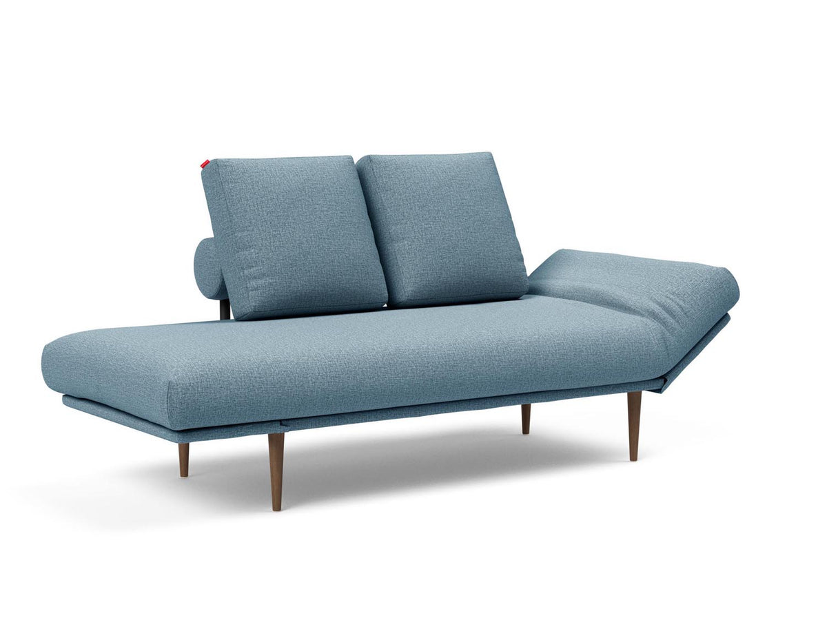 Rollo Styletto Klappsofa 80 mit Cover und Gestellbezug Classic in 525 Mixed Dance Light Blue präsentiert im Onlineshop von KAQTU Design AG. Bettsofa ist von Innovation Living