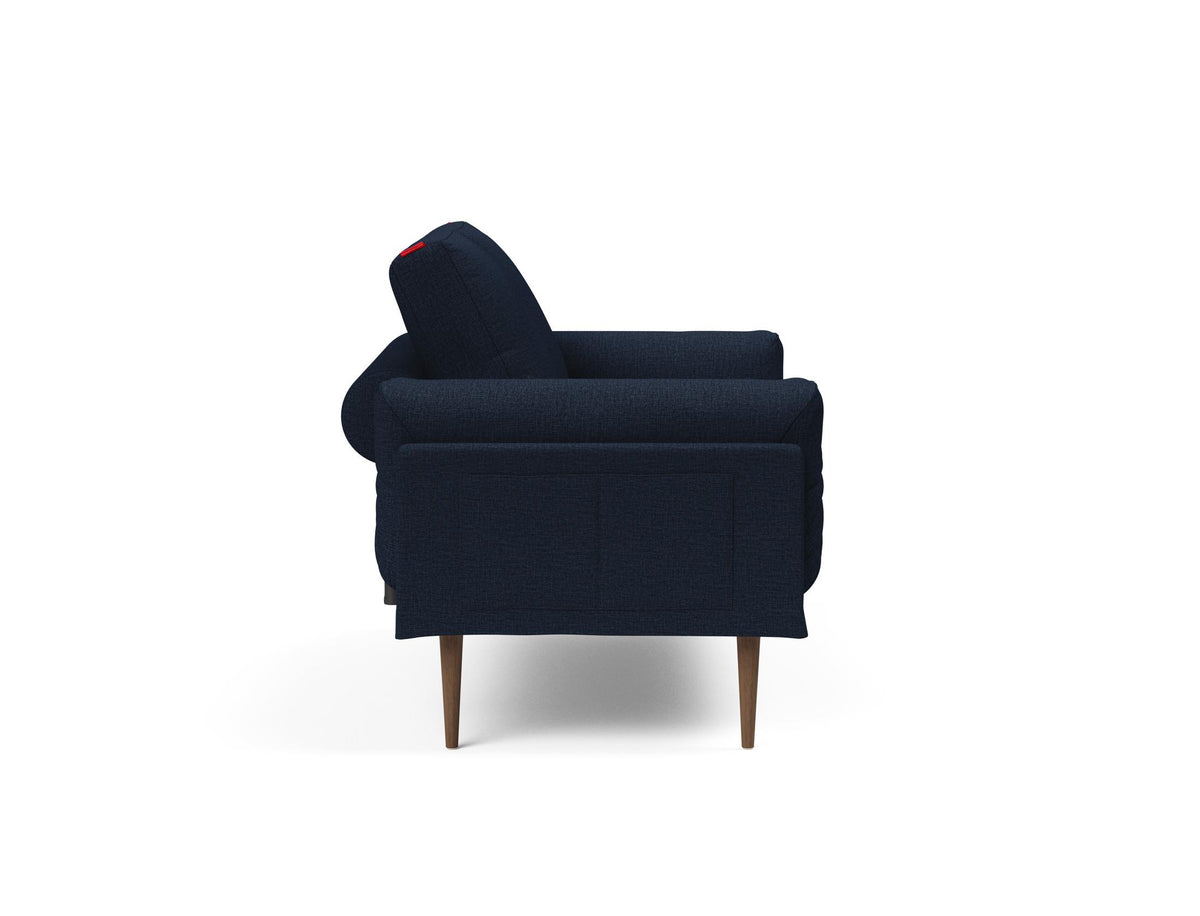 Rollo Styletto Klappsofa 80 mit Cover und Gestellbezug Classic in 528 Mixed Dance Blue präsentiert im Onlineshop von KAQTU Design AG. Bettsofa ist von Innovation Living