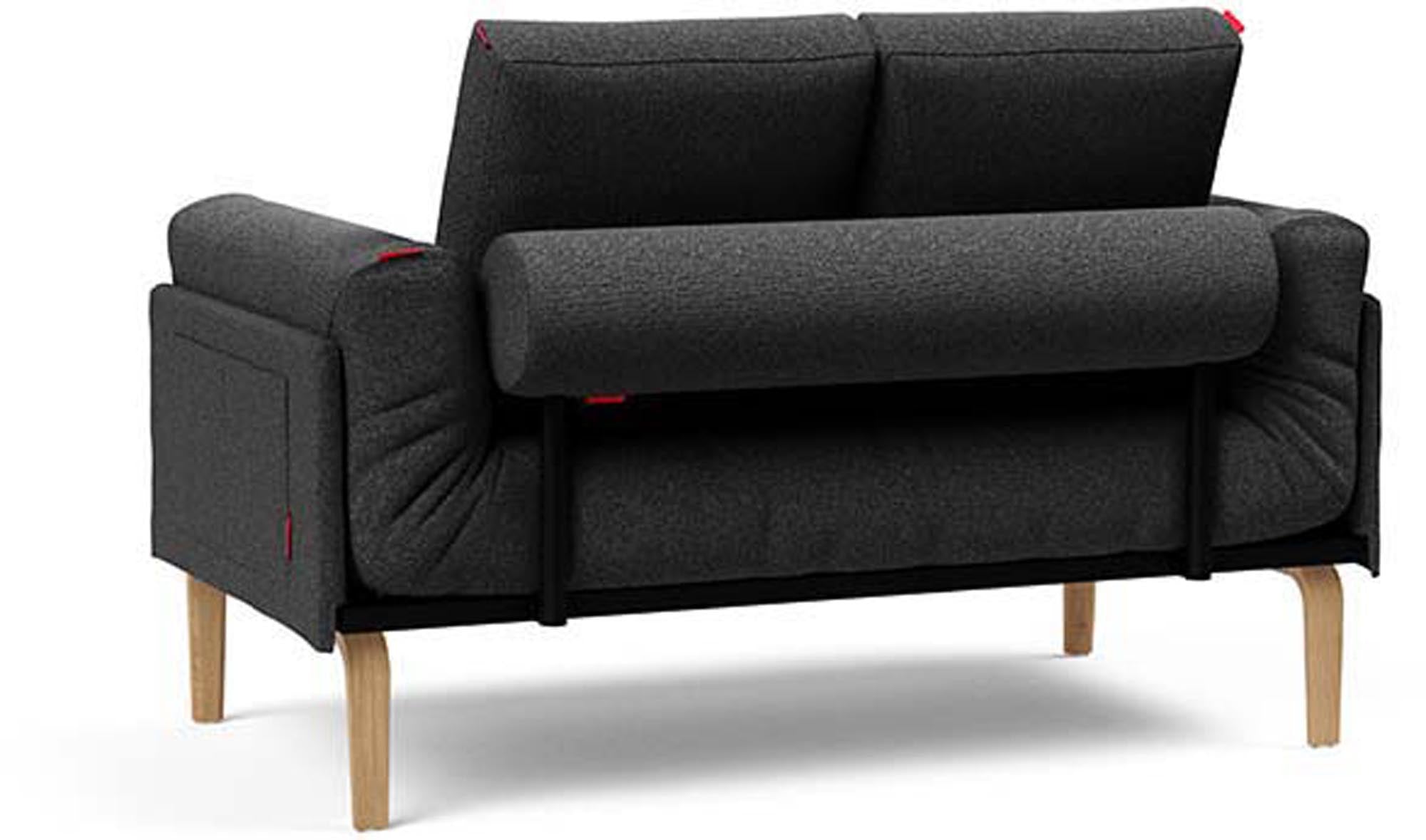 Erleben Sie das Rollo Bow Klappsofa 80 von Innovation Living – ein elegantes, funktionales Möbelstück mit anpassbarer Höhe und praktischem Stauraum.