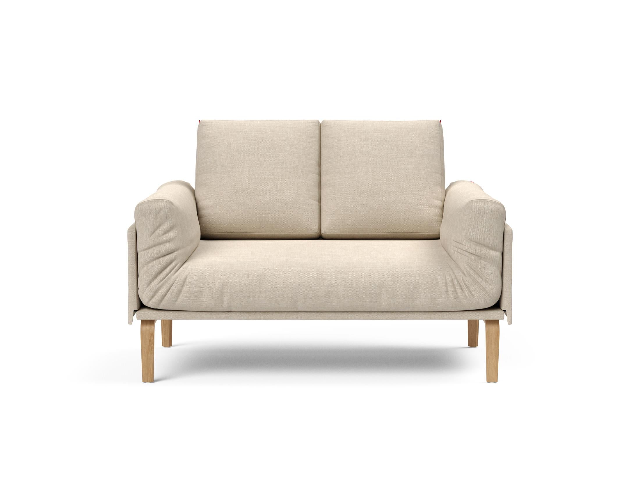 Erleben Sie das Rollo Bow Klappsofa 80 von Innovation Living – ein elegantes, flexibles Sofa für kleine Räume, das Komfort und Stil vereint.