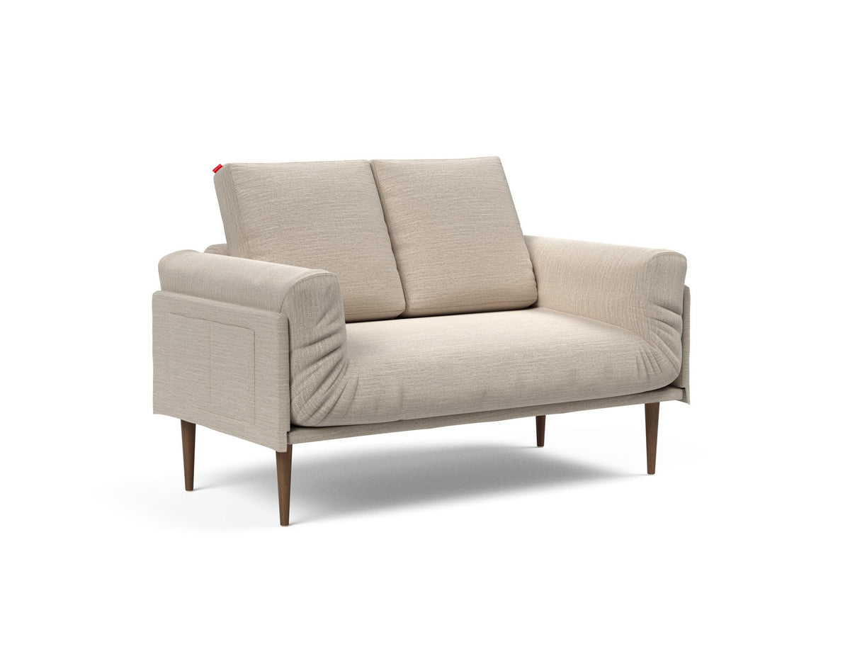 Rollo Styletto Klappsofa 80 mit Cover und Gestellbezug Classic in 612 Blida Sand Grey präsentiert im Onlineshop von KAQTU Design AG. Bettsofa ist von Innovation Living