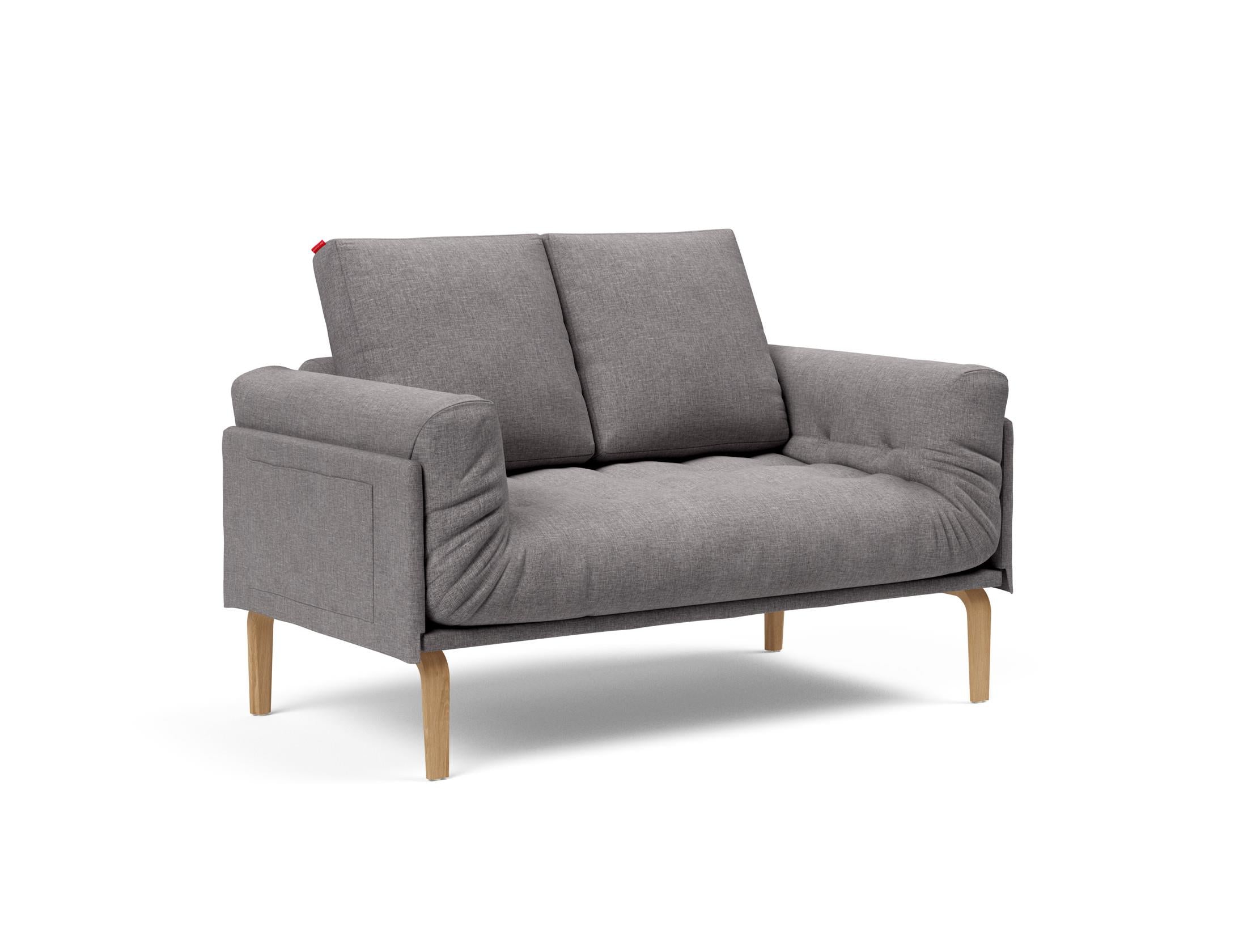 Erleben Sie das Rollo Bow Klappsofa 80 von Innovation Living – ein stilvolles, anpassbares Möbelstück, das Komfort und Funktionalität für kleine Räume vereint.