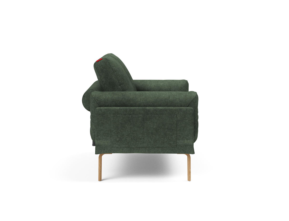Rollo Bow Klappsofa 80 mit Gestellbezug Spring in 281 Avella Pine Green präsentiert im Onlineshop von KAQTU Design AG. Bettsofa ist von Innovation Living