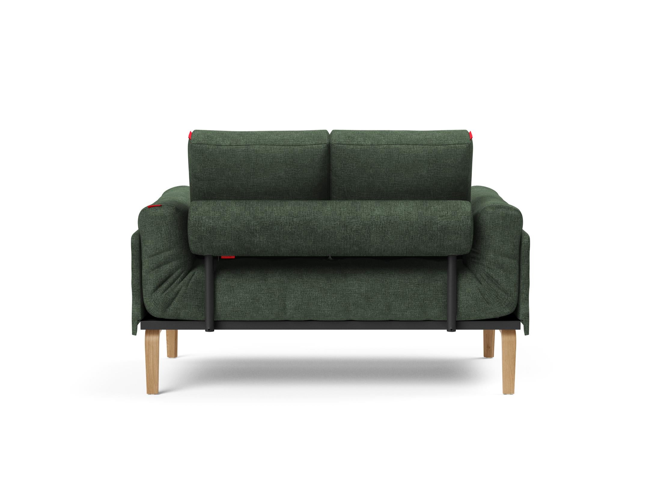 Erleben Sie das Rollo Bow Klappsofa 80 von Innovation Living – ein stilvolles, anpassbares Möbelstück, das Komfort und Funktionalität für kleine Räume vereint.