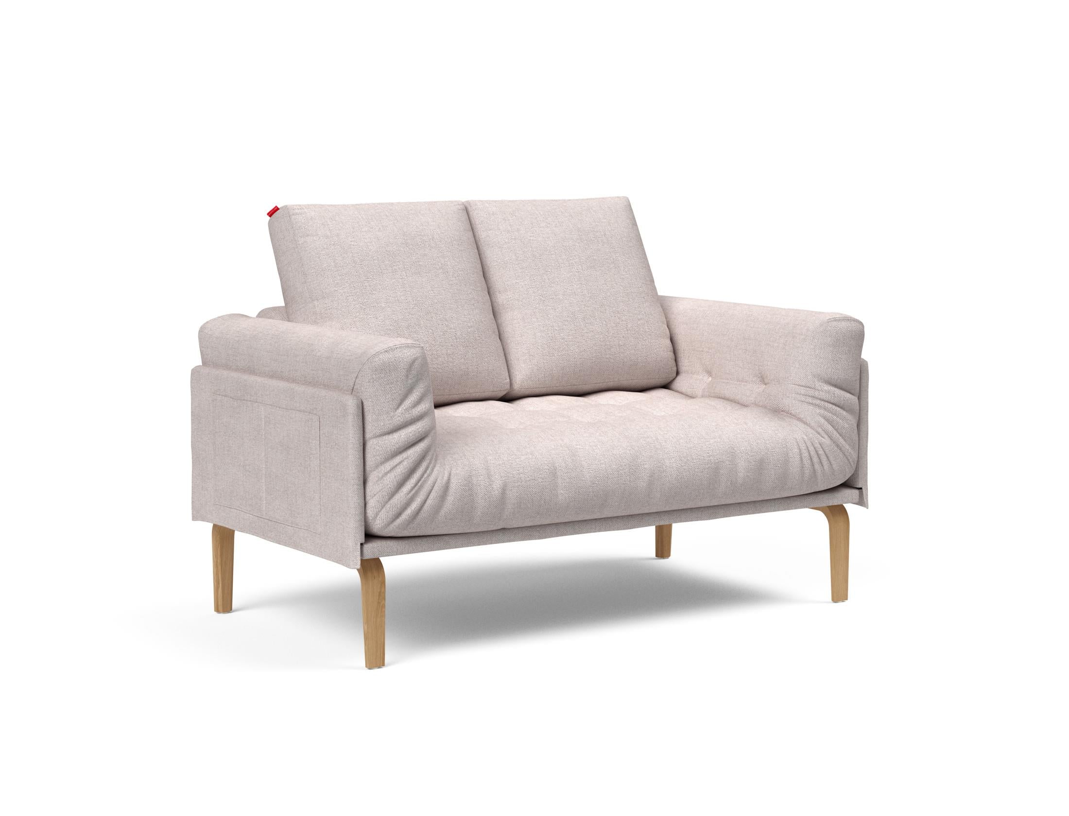 Erleben Sie das Rollo Bow Klappsofa 80 von Innovation Living – ein stilvolles, anpassbares Möbelstück, das Komfort und Funktionalität für kleine Räume vereint.