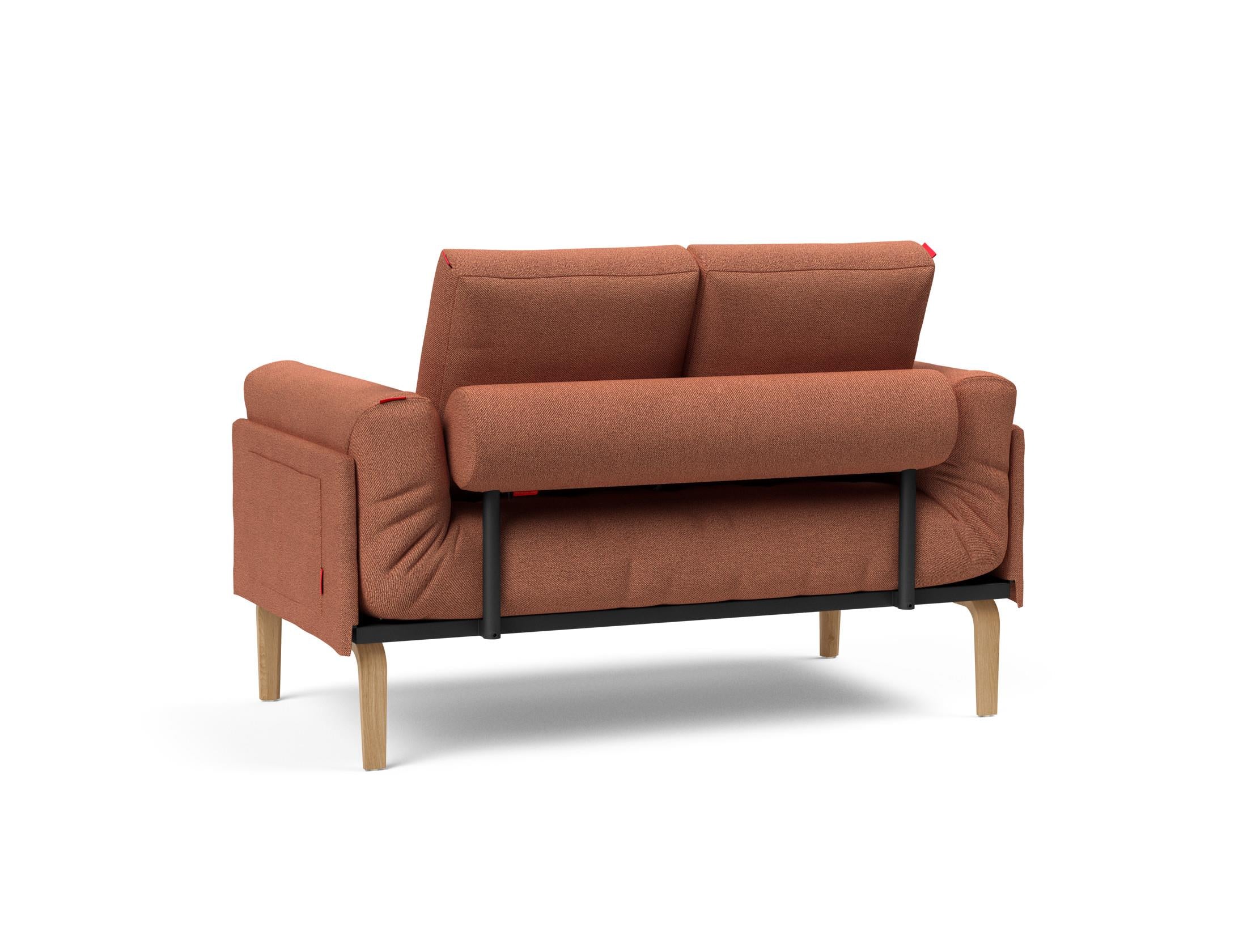 Erleben Sie das Rollo Bow Klappsofa 80 von Innovation Living – ein stilvolles, anpassbares Möbelstück, das Komfort und Funktionalität für kleine Räume vereint.