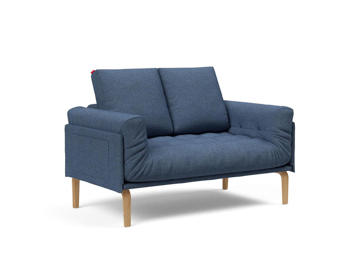 Rollo Bow Klappsofa 80 mit Gestellbezug Spring in 302 Weda Blue präsentiert im Onlineshop von KAQTU Design AG. Bettsofa ist von Innovation Living
