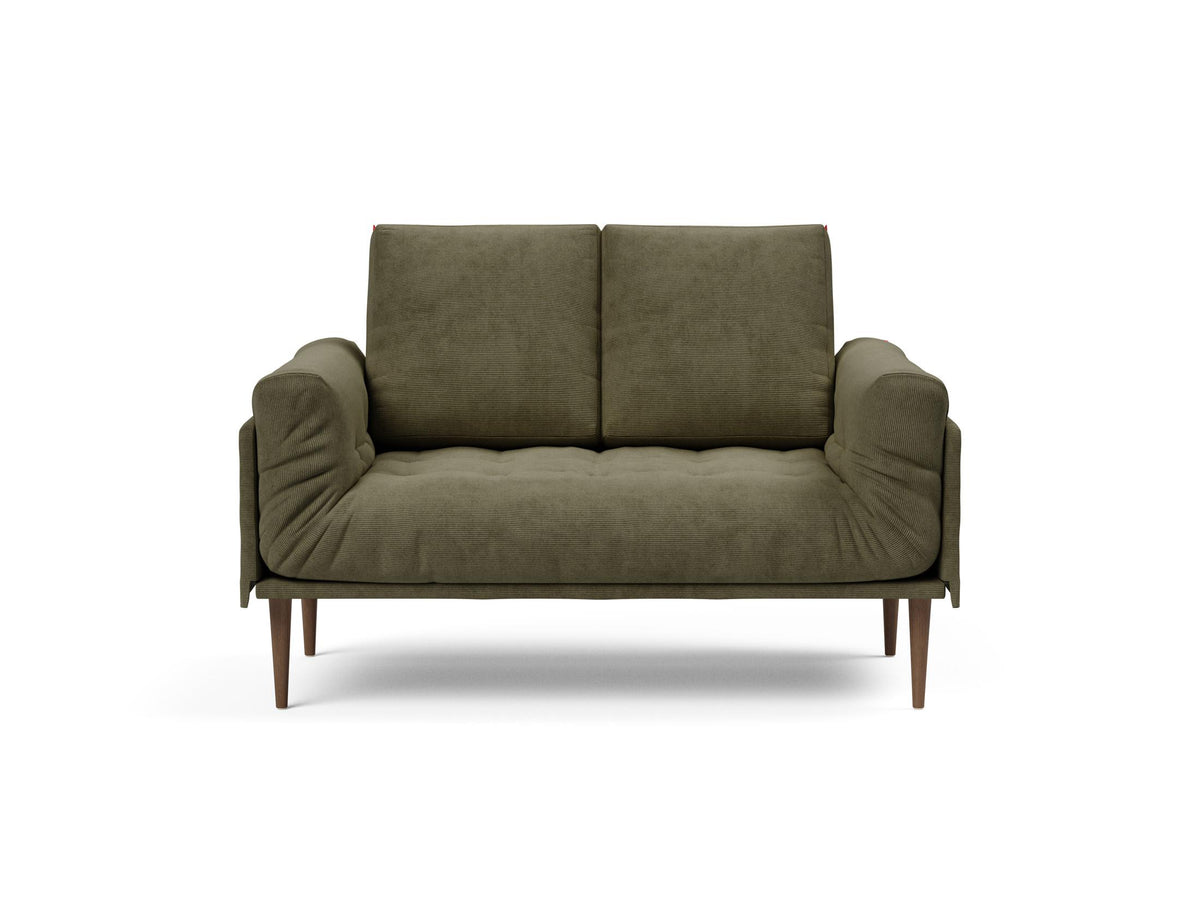 Rollo Styletto Klappsofa 80 mit Gestellbezug Spring in 316 Cordufine Pine Green präsentiert im Onlineshop von KAQTU Design AG. Bettsofa ist von Innovation Living