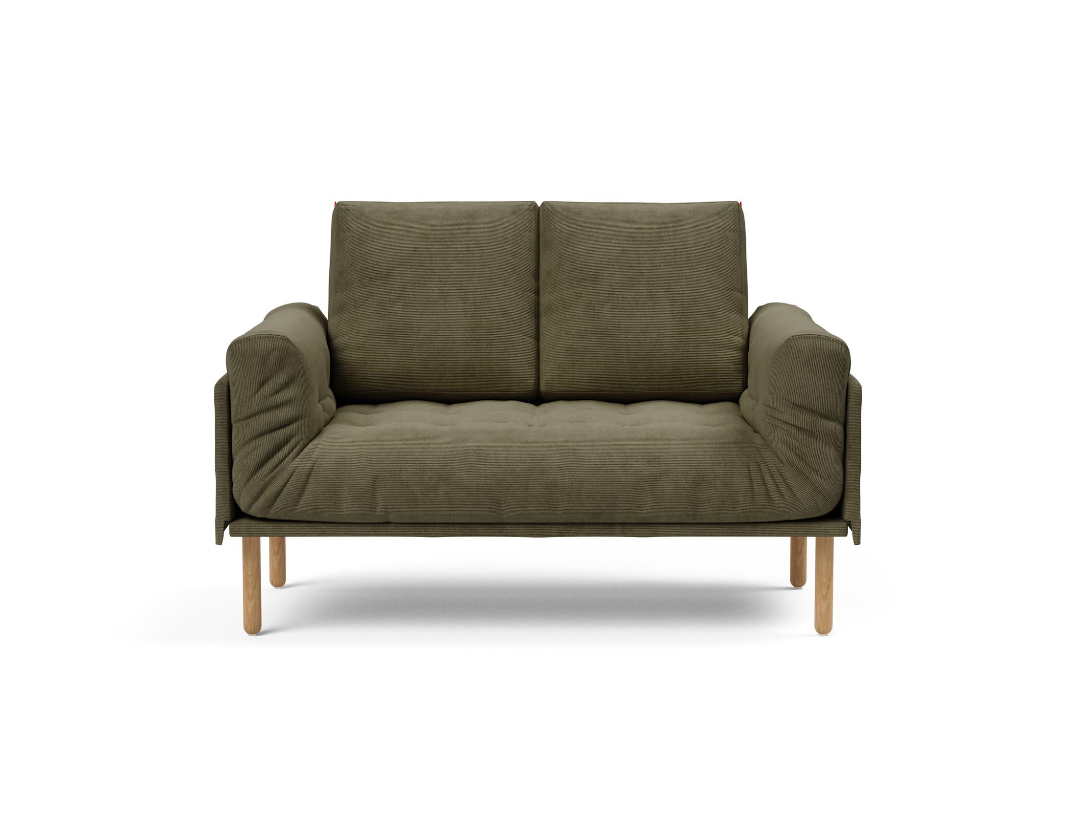 Entdecken Sie das Rollo Stem Klappsofa 80 von Innovation Living – ein elegantes Tagesbett, das durch seine Vielseitigkeit und hochwertigen Materialien besticht.