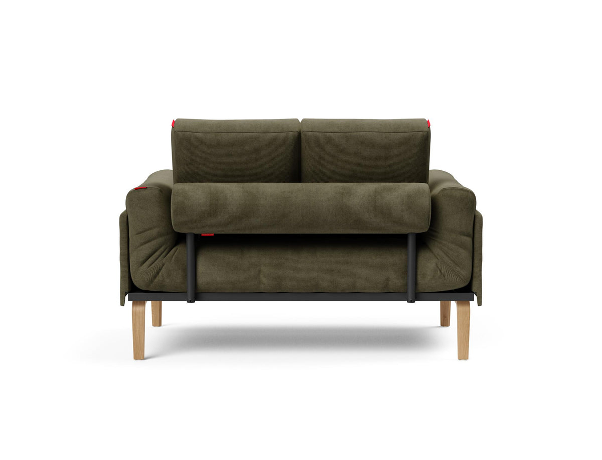 Rollo Bow Klappsofa 80 mit Gestellbezug Spring in 316 Cordufine Pine Green präsentiert im Onlineshop von KAQTU Design AG. Bettsofa ist von Innovation Living