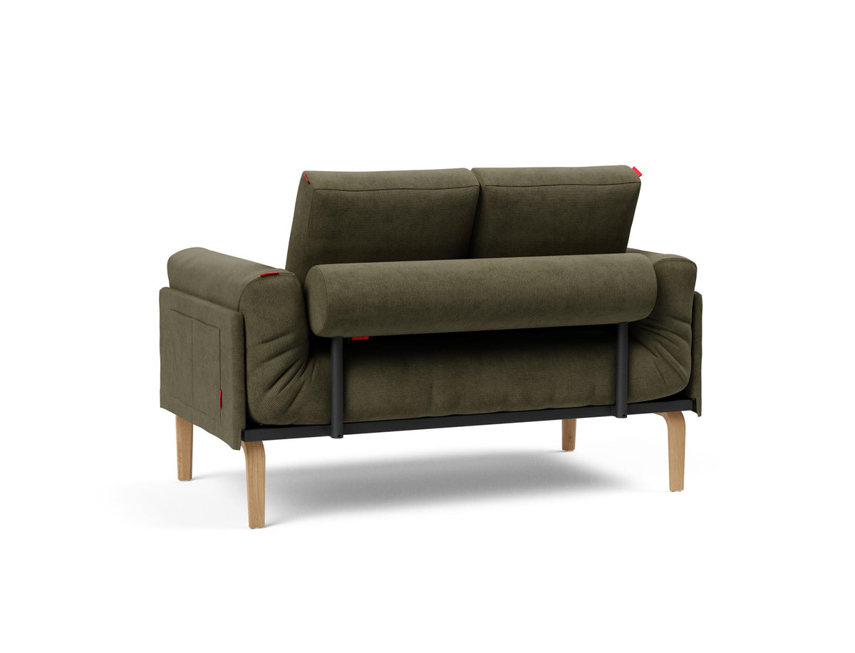 Rollo Bow Klappsofa 80 mit Gestellbezug Spring in 316 Cordufine Pine Green präsentiert im Onlineshop von KAQTU Design AG. Bettsofa ist von Innovation Living