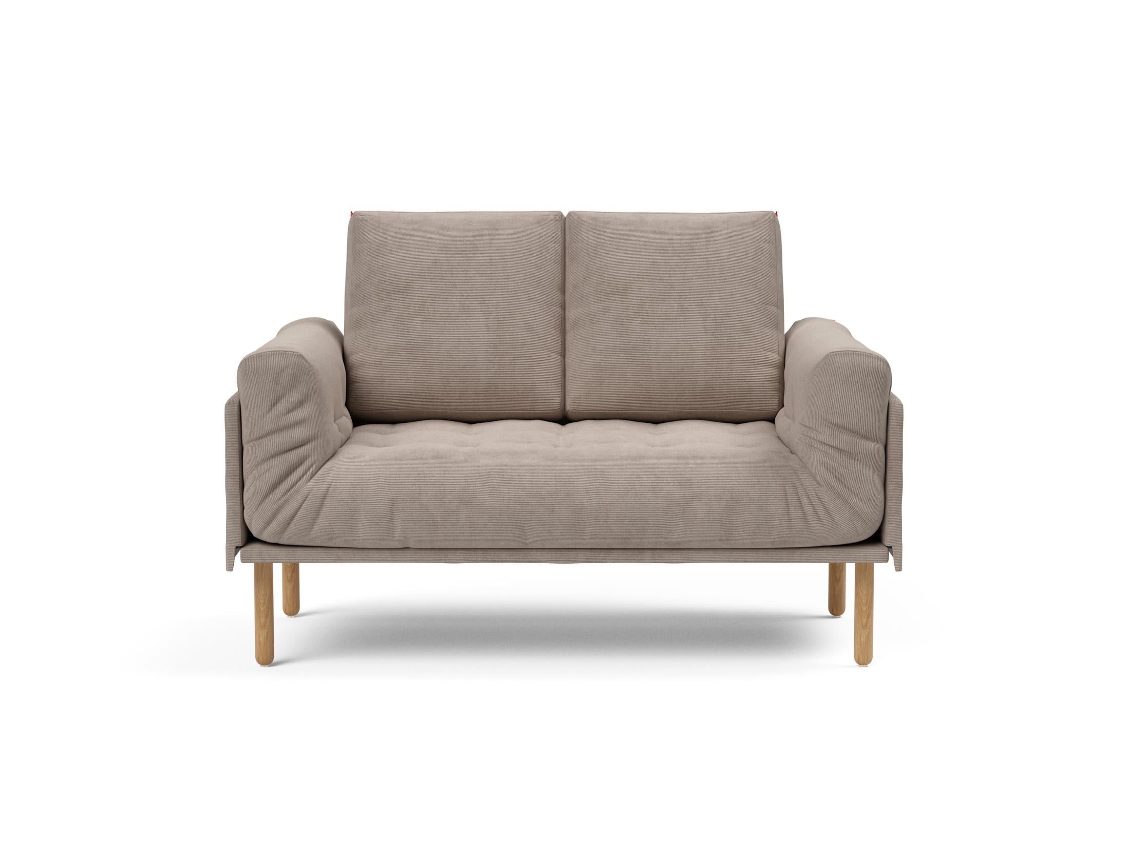 Entdecken Sie das Rollo Stem Klappsofa 80 von Innovation Living – ein elegantes Tagesbett, das durch seine Vielseitigkeit und hochwertigen Materialien besticht.