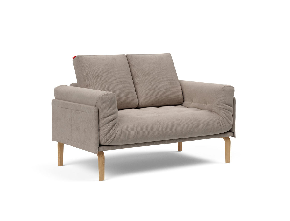 Rollo Bow Klappsofa 80 mit Gestellbezug Spring in 318 Cordufine Beige präsentiert im Onlineshop von KAQTU Design AG. Bettsofa ist von Innovation Living