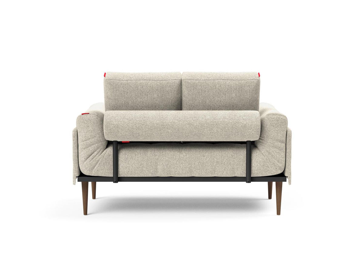 Rollo Styletto Klappsofa 80 mit Gestellbezug Spring in 357 Taura Off White präsentiert im Onlineshop von KAQTU Design AG. Bettsofa ist von Innovation Living