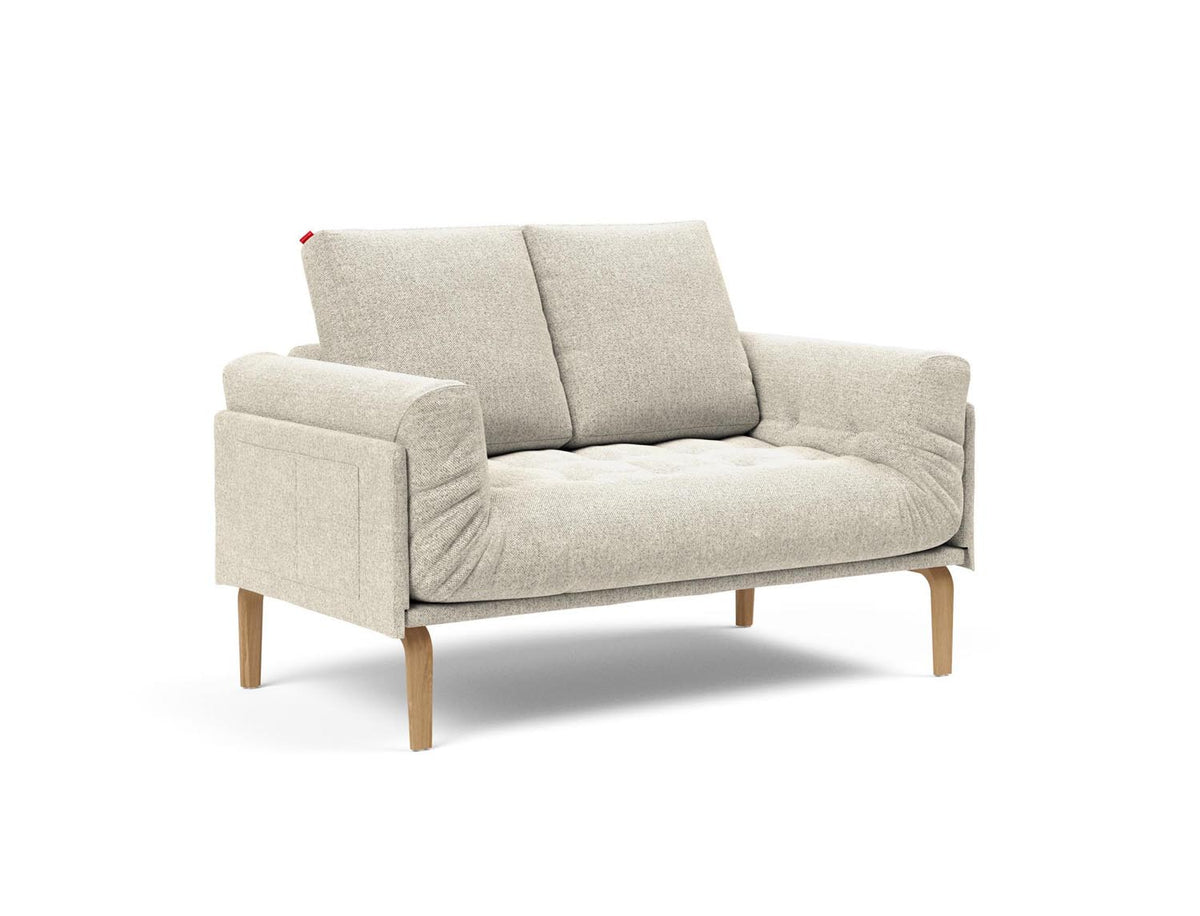 Rollo Bow Klappsofa 80 mit Gestellbezug Spring in 357 Taura Off White präsentiert im Onlineshop von KAQTU Design AG. Bettsofa ist von Innovation Living