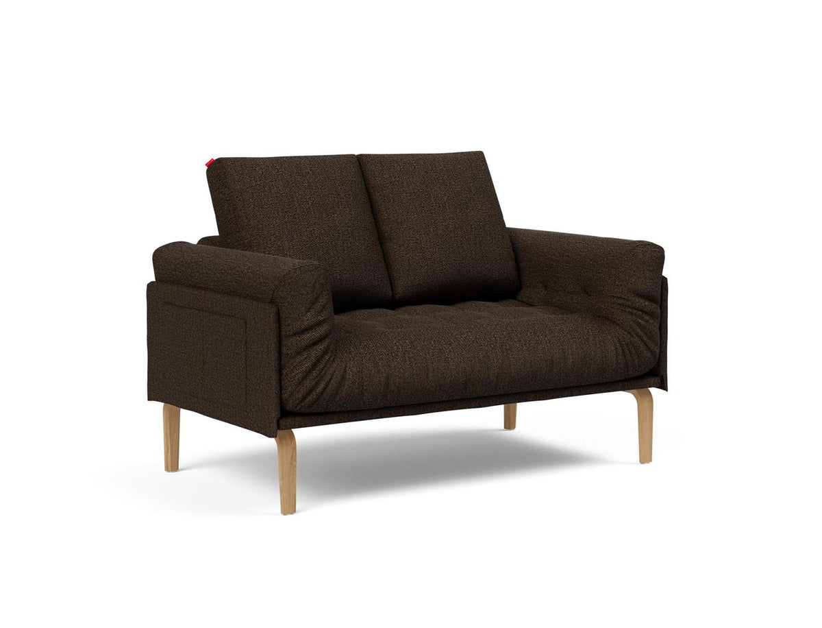 Rollo Bow Klappsofa 80 mit Gestellbezug Spring in 358 Taura Chocco präsentiert im Onlineshop von KAQTU Design AG. Bettsofa ist von Innovation Living