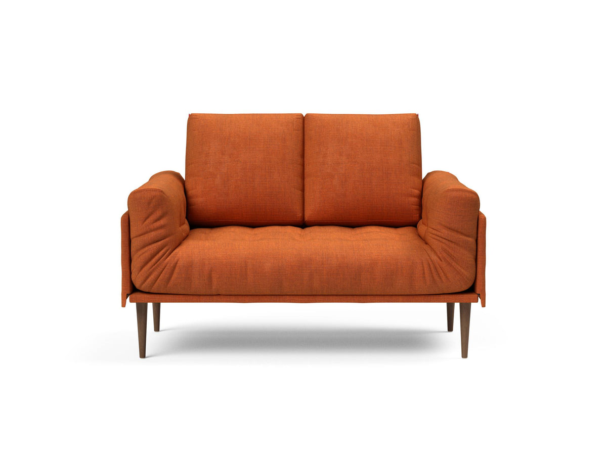 Rollo Styletto Klappsofa 80 mit Gestellbezug Spring in 412 Esina Rust Orange präsentiert im Onlineshop von KAQTU Design AG. Bettsofa ist von Innovation Living