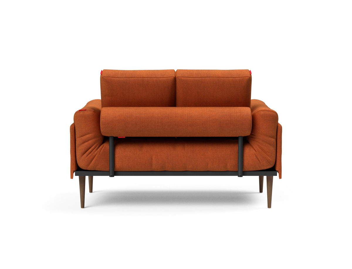 Rollo Styletto Klappsofa 80 mit Gestellbezug Spring in 412 Esina Rust Orange präsentiert im Onlineshop von KAQTU Design AG. Bettsofa ist von Innovation Living