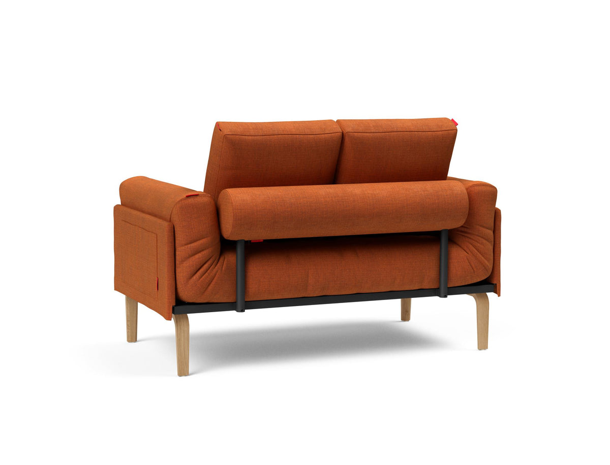Rollo Bow Klappsofa 80 mit Gestellbezug Spring in 412 Esina Rust Orange präsentiert im Onlineshop von KAQTU Design AG. Bettsofa ist von Innovation Living