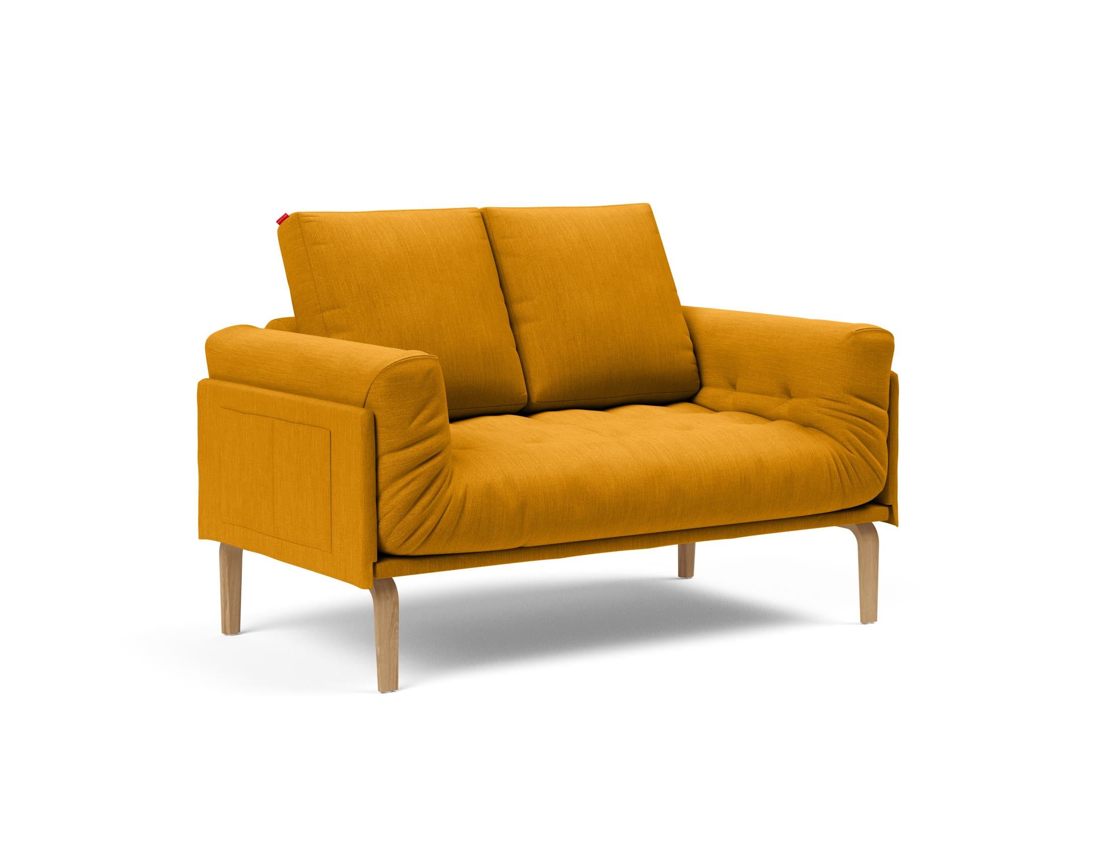 Erleben Sie das Rollo Bow Klappsofa 80 von Innovation Living – ein stilvolles, anpassbares Möbelstück, das Komfort und Funktionalität für kleine Räume vereint.