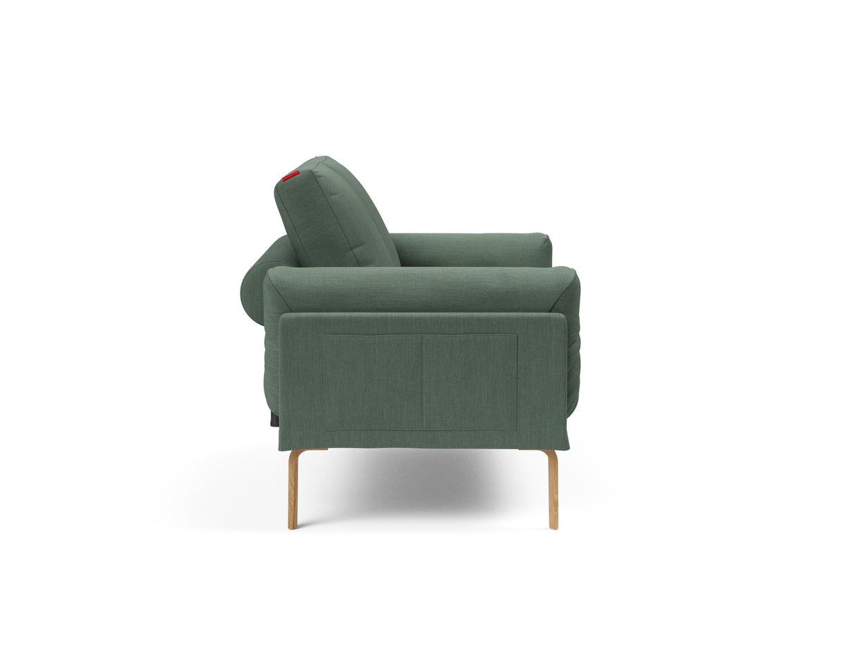 Rollo Bow Klappsofa 80 mit Gestellbezug Spring in 518 Elegance Green präsentiert im Onlineshop von KAQTU Design AG. Bettsofa ist von Innovation Living