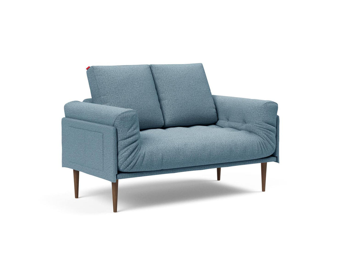 Rollo Styletto Klappsofa 80 mit Gestellbezug Spring in 525 Mixed Dance Light Blue präsentiert im Onlineshop von KAQTU Design AG. Bettsofa ist von Innovation Living