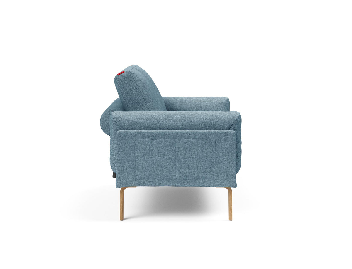 Rollo Bow Klappsofa 80 mit Gestellbezug Spring in 525 Mixed Dance Light Blue präsentiert im Onlineshop von KAQTU Design AG. Bettsofa ist von Innovation Living