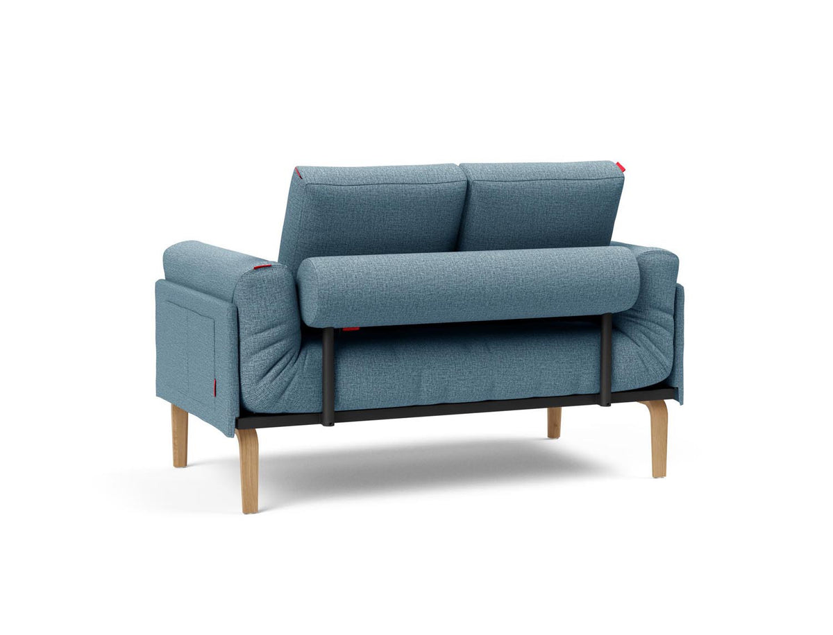 Rollo Bow Klappsofa 80 mit Gestellbezug Spring in 525 Mixed Dance Light Blue präsentiert im Onlineshop von KAQTU Design AG. Bettsofa ist von Innovation Living