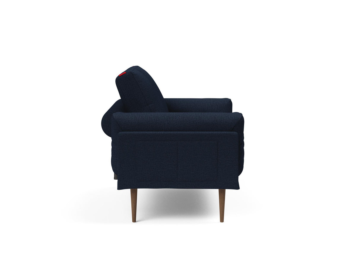 Rollo Styletto Klappsofa 80 mit Gestellbezug Spring in 528 Mixed Dance Blue präsentiert im Onlineshop von KAQTU Design AG. Bettsofa ist von Innovation Living