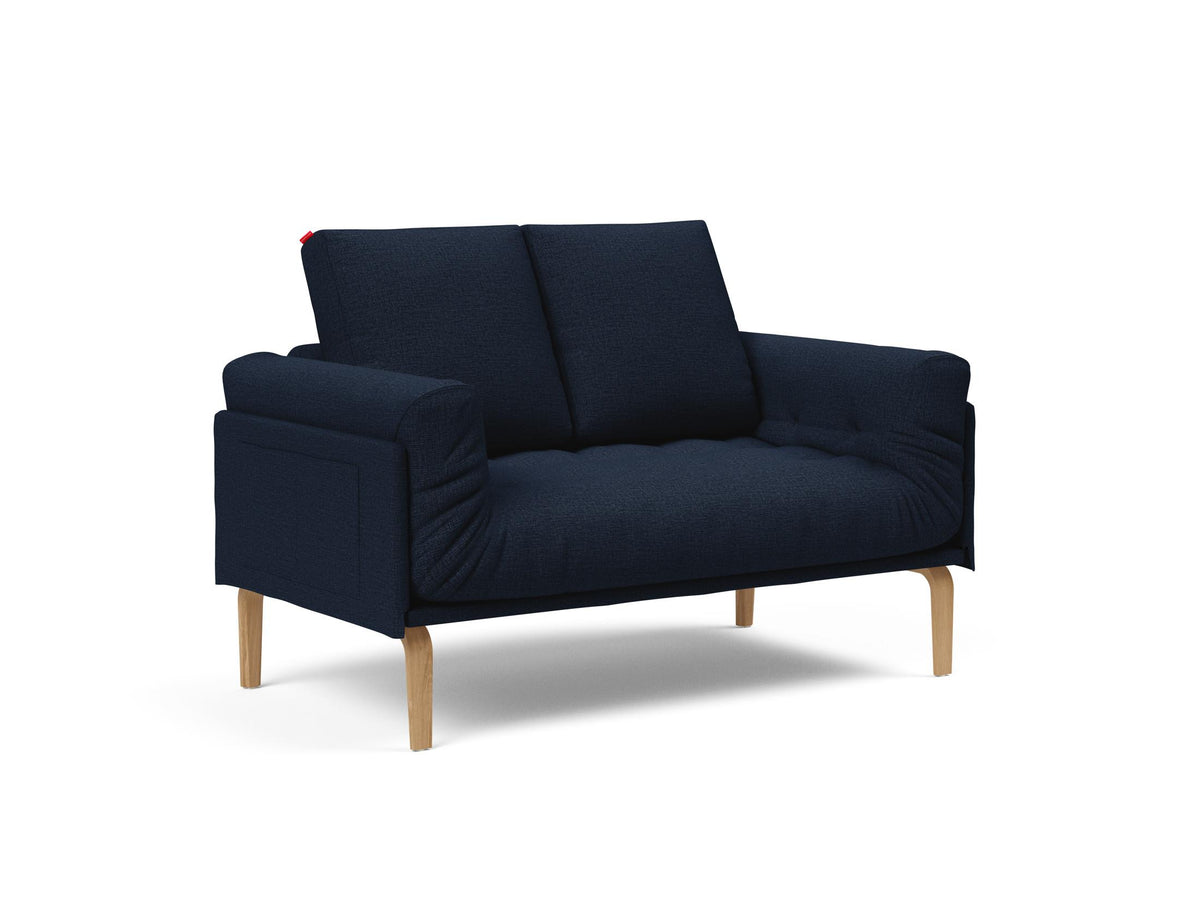 Rollo Bow Klappsofa 80 mit Gestellbezug Spring in 528 Mixed Dance Blue präsentiert im Onlineshop von KAQTU Design AG. Bettsofa ist von Innovation Living