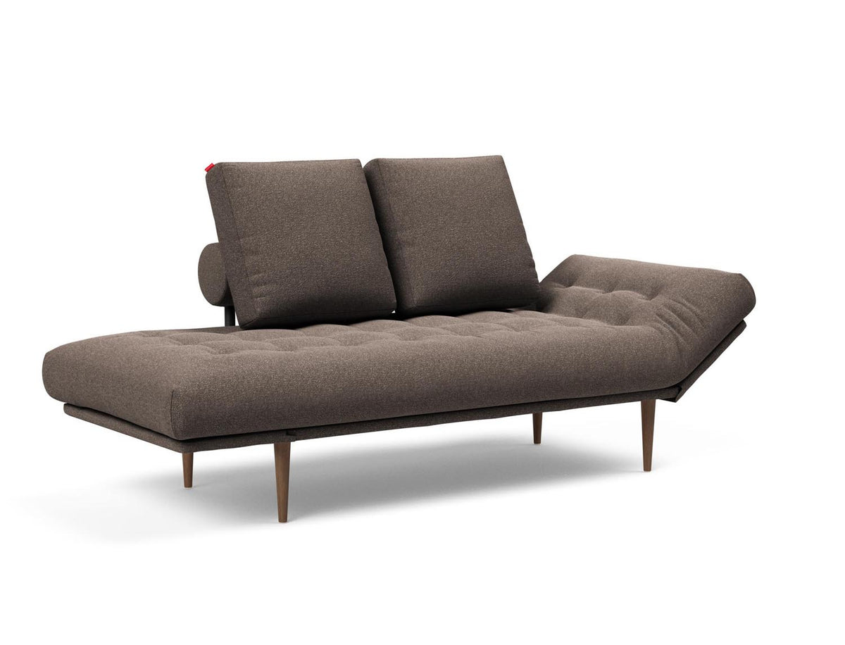 Rollo Styletto Klappsofa 80 mit Gestellbezug Spring in 530 Bouclé Taupe präsentiert im Onlineshop von KAQTU Design AG. Bettsofa ist von Innovation Living