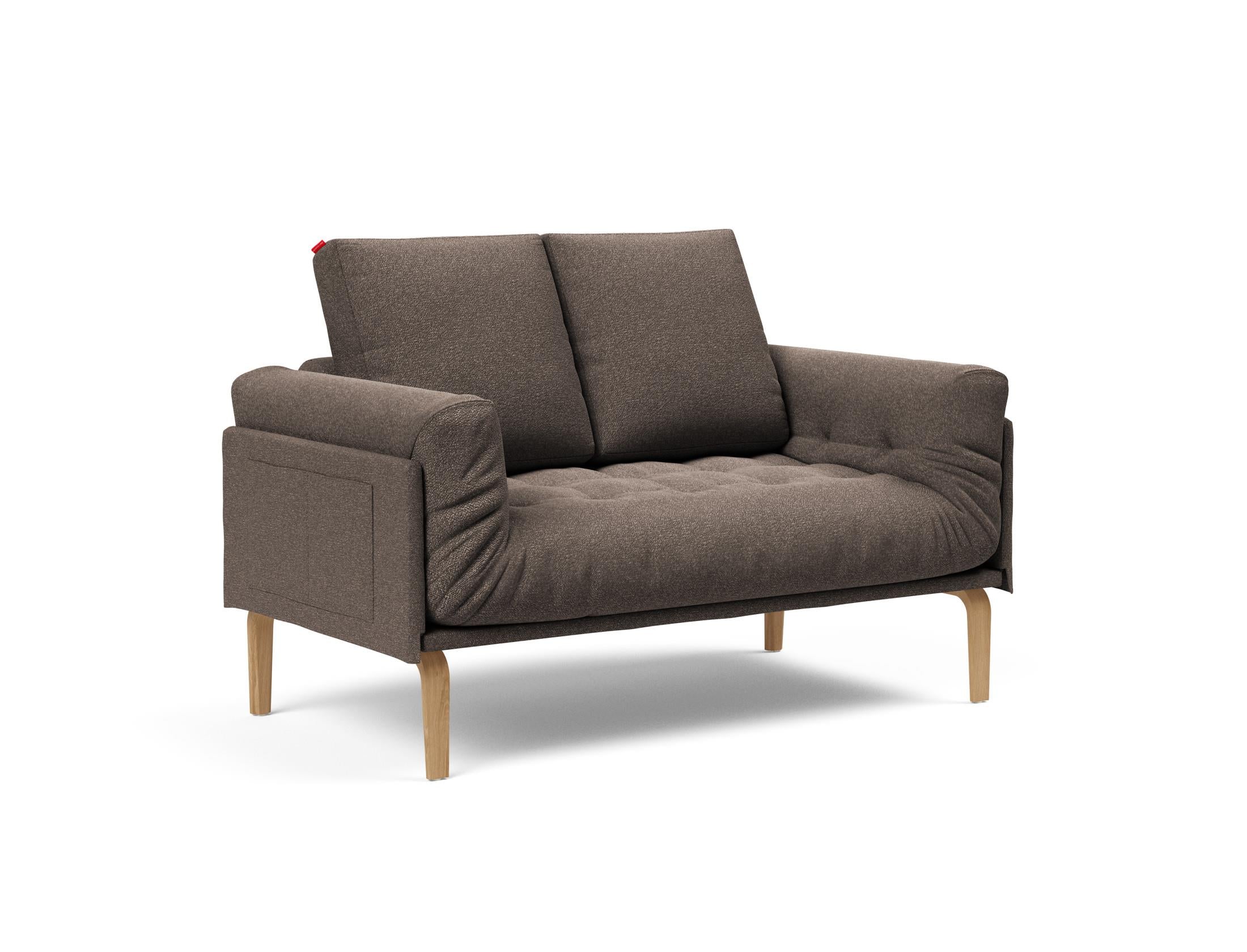 Erleben Sie das Rollo Bow Klappsofa 80 von Innovation Living – ein stilvolles, anpassbares Möbelstück, das Komfort und Funktionalität für kleine Räume vereint.