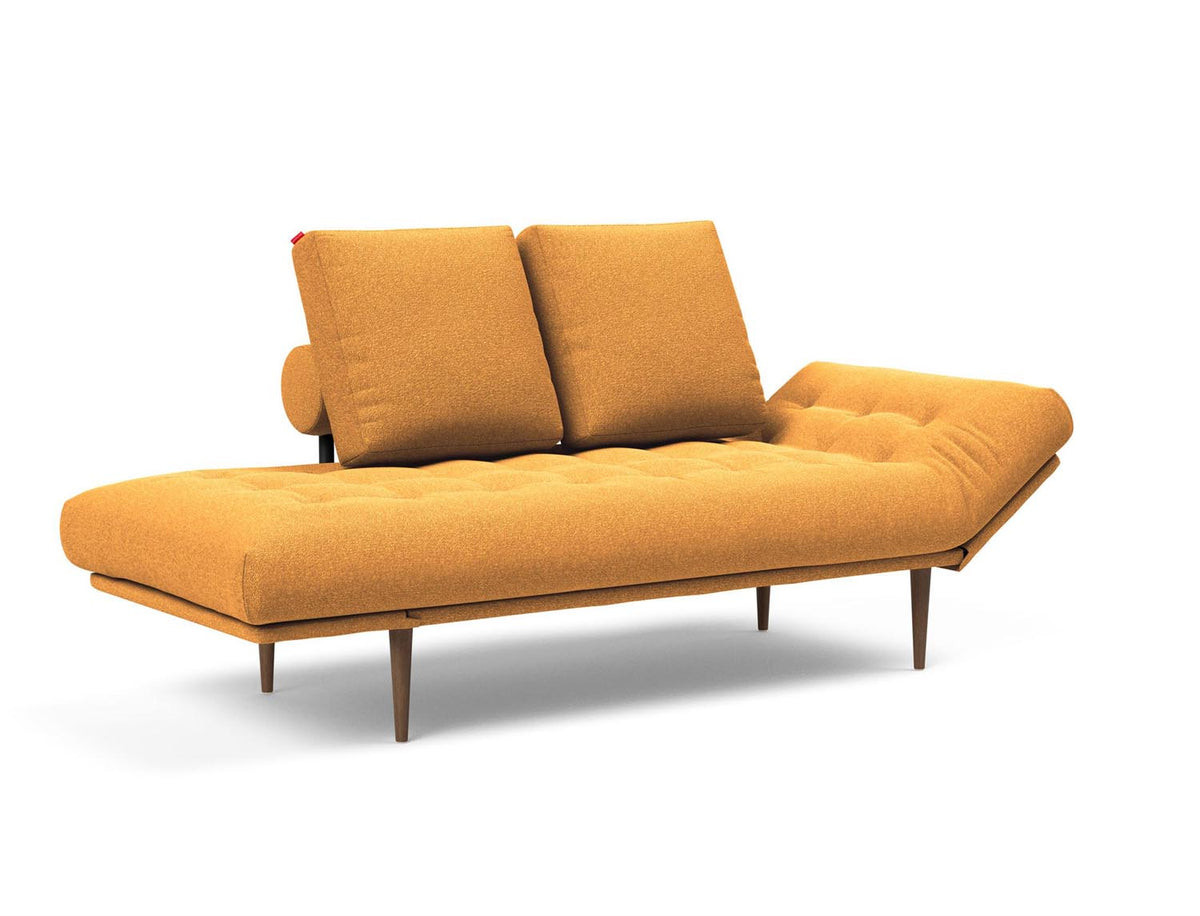 Rollo Styletto Klappsofa 80 mit Gestellbezug Spring in 536 Bouclé Ochre präsentiert im Onlineshop von KAQTU Design AG. Bettsofa ist von Innovation Living