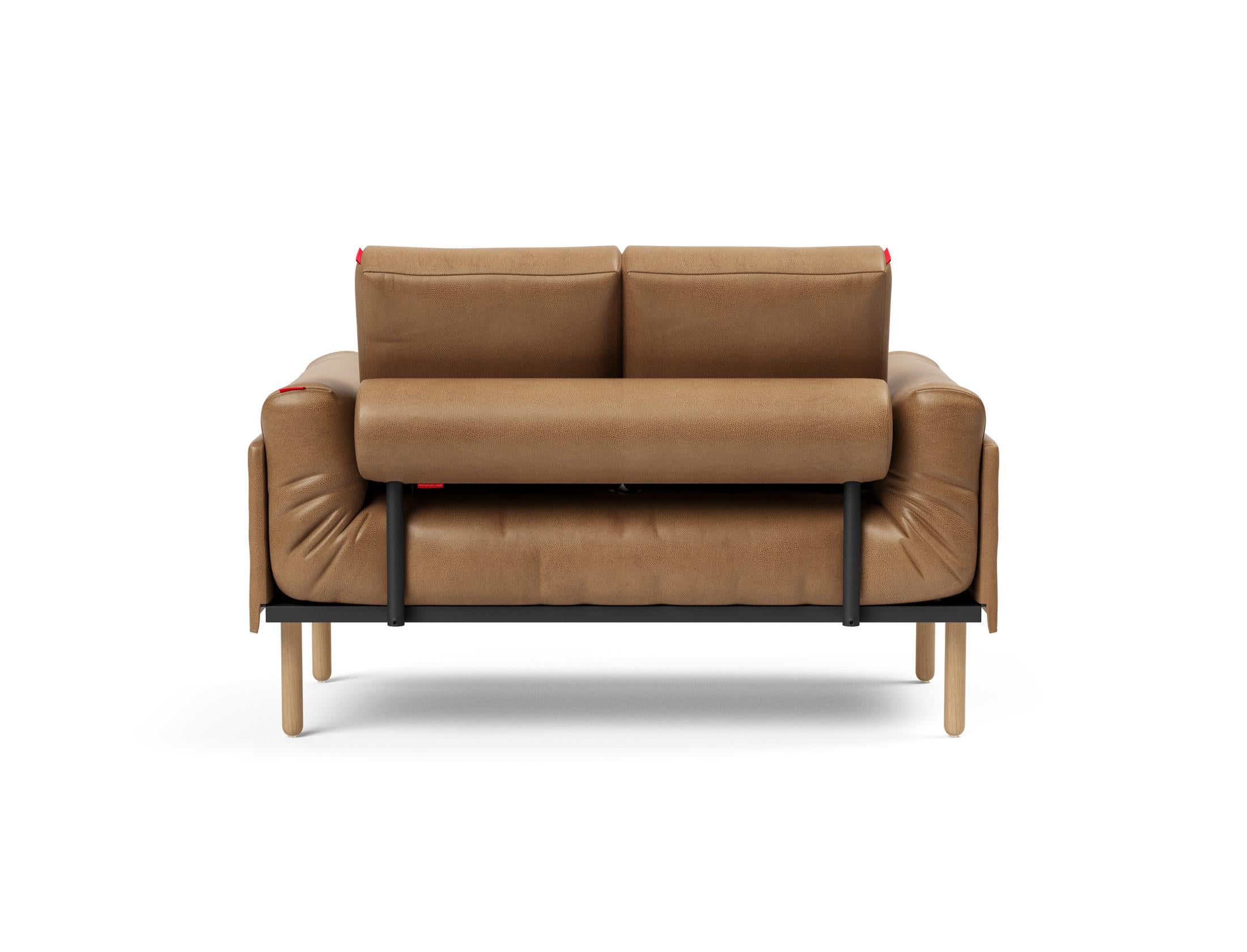 Entdecken Sie das Rollo Stem Klappsofa 80 von Innovation Living – ein elegantes Tagesbett, das durch seine Vielseitigkeit und hochwertigen Materialien besticht.