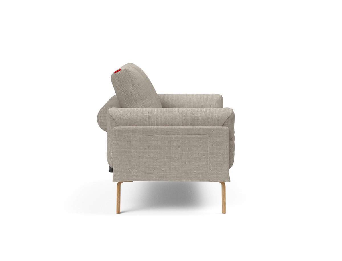 Rollo Bow Klappsofa 80 mit Gestellbezug Spring in 579 Kenya Gravel präsentiert im Onlineshop von KAQTU Design AG. Bettsofa ist von Innovation Living