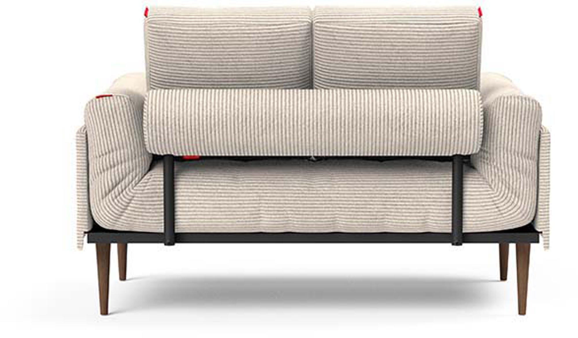 Erleben Sie das Rollo Styletto Klappsofa 80 Spring von Innovation Living – modern, funktional und perfekt für kleine Räume und gemütliche Abende.