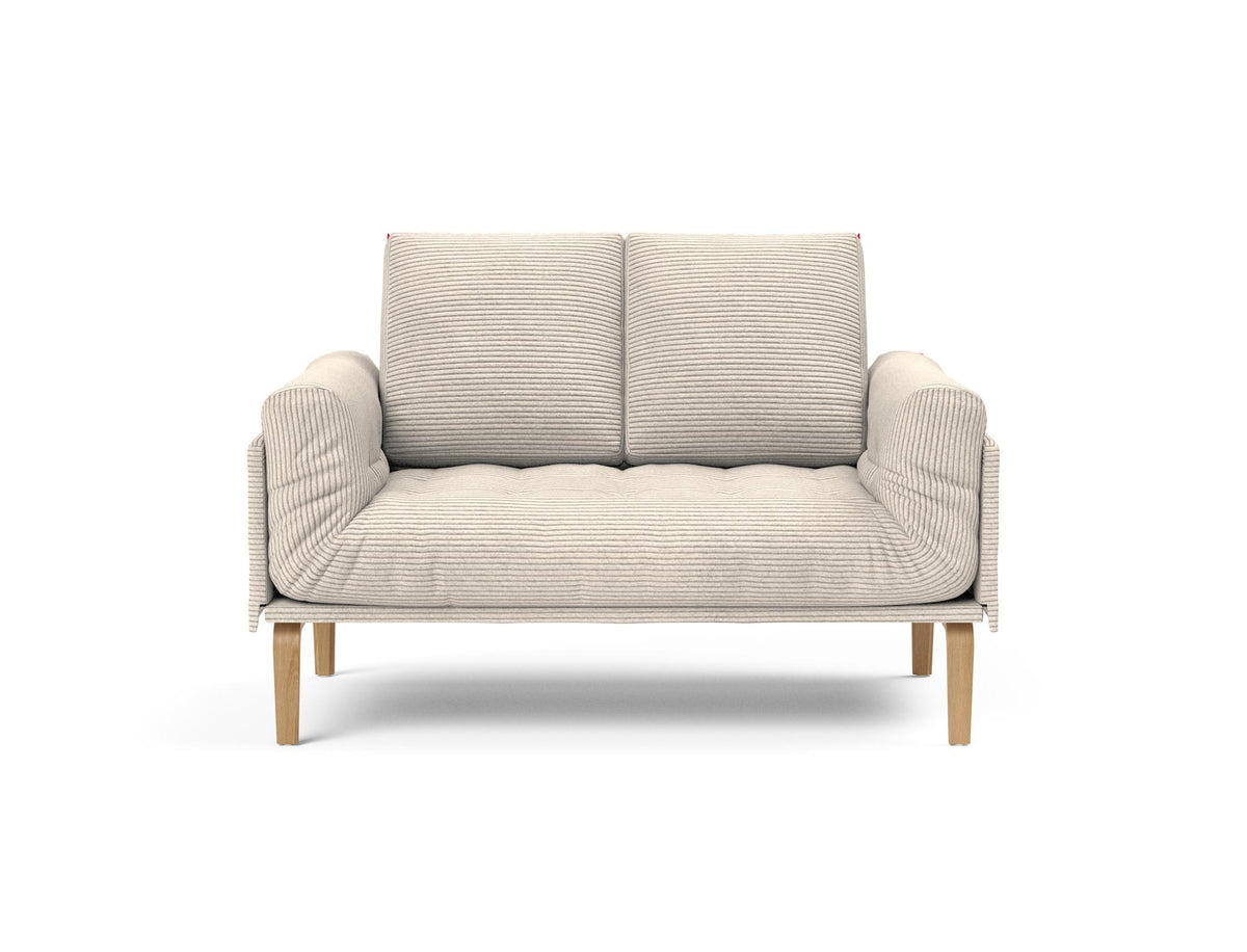 Rollo Bow Klappsofa 80 mit Gestellbezug Spring in 594 Corduroy Ivory präsentiert im Onlineshop von KAQTU Design AG. Bettsofa ist von Innovation Living
