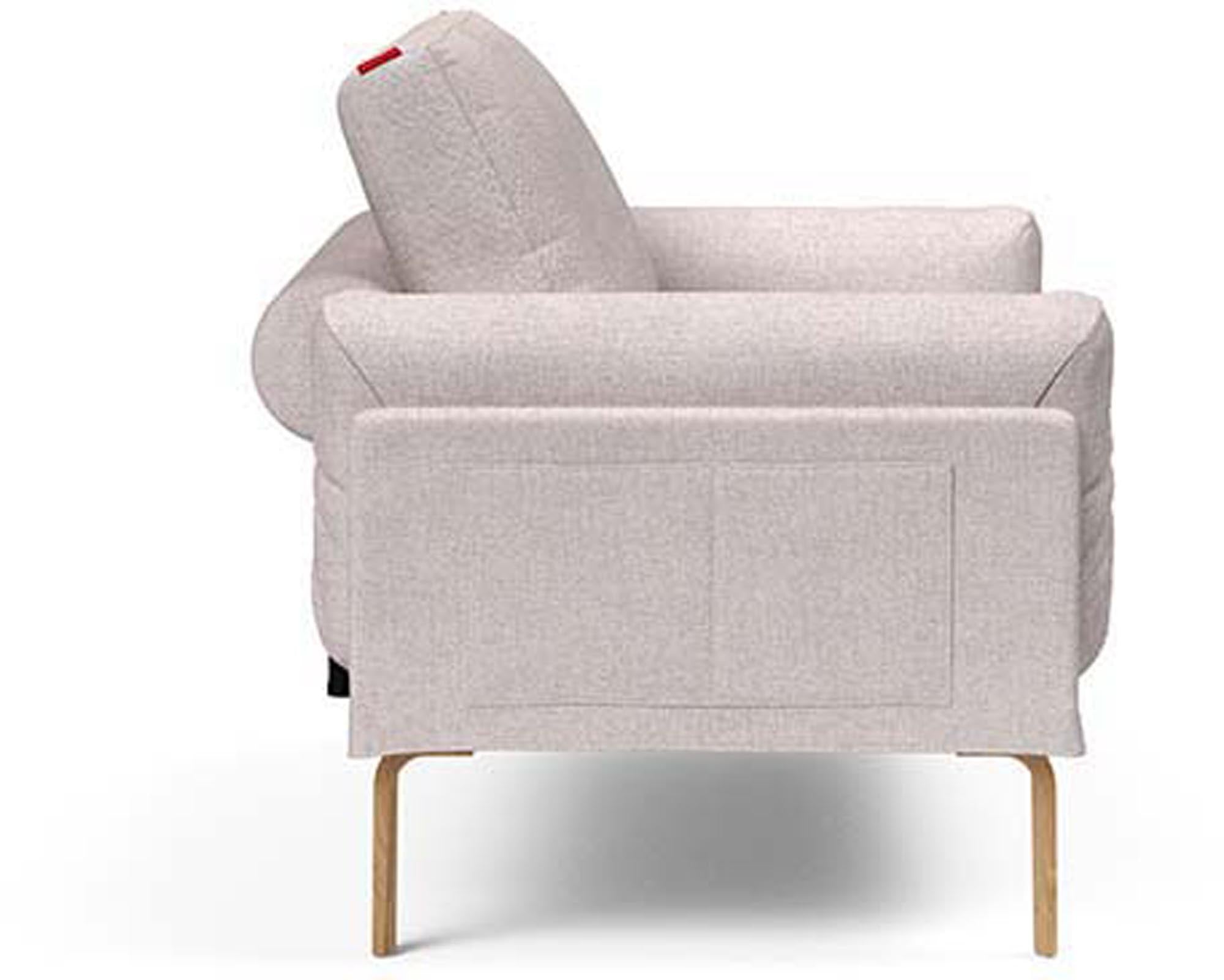 Erleben Sie das Rollo Bow Klappsofa 80 von Innovation Living – ein elegantes, funktionales Möbelstück mit innovativem Cover Spring für höchsten Sitzkomfort.