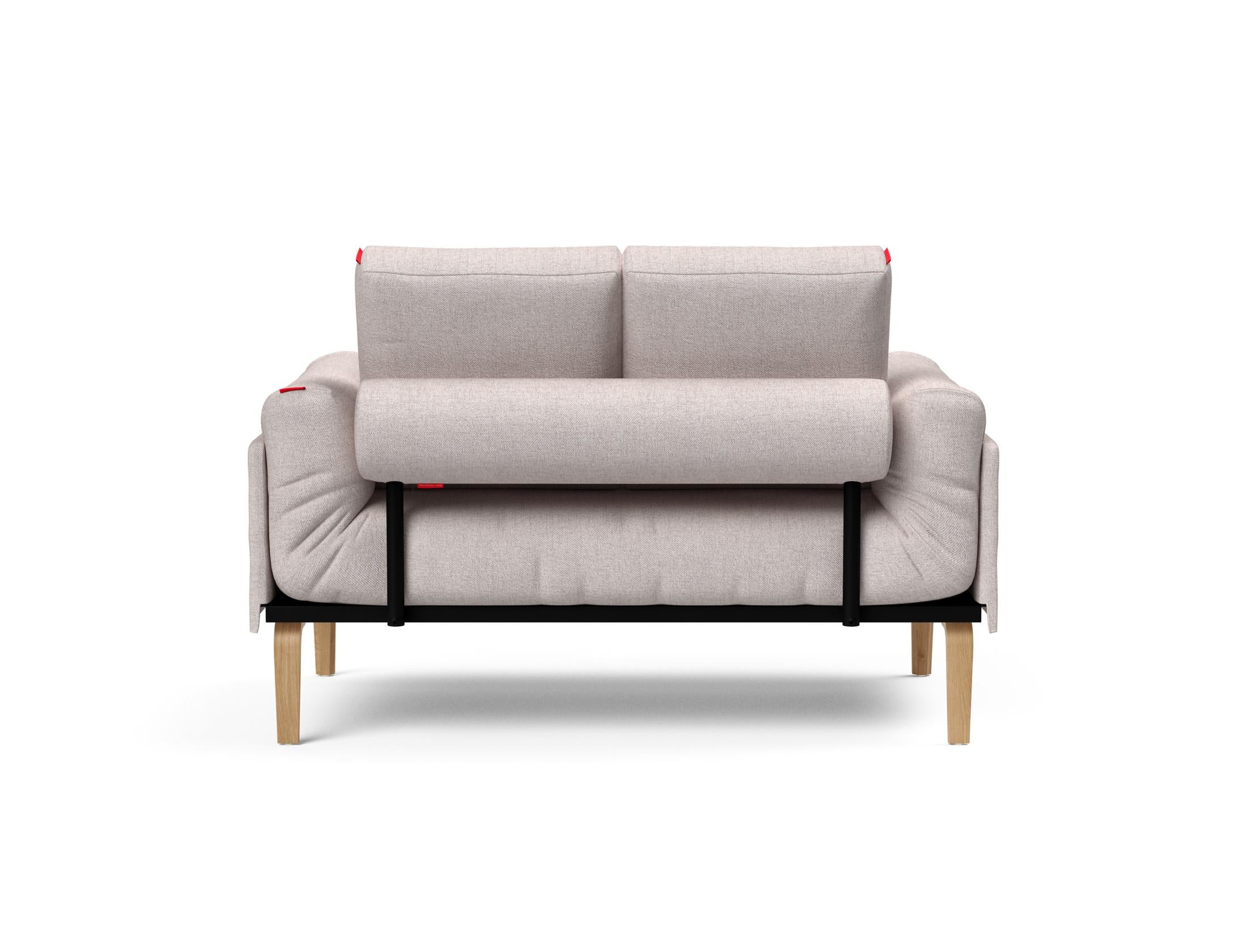 Entdecken Sie das Rollo Bow Klappsofa 80 von Innovation Living – ein elegantes, flexibles Sofa für kompaktes Wohnen, ideal als Tages- oder Gästebett.