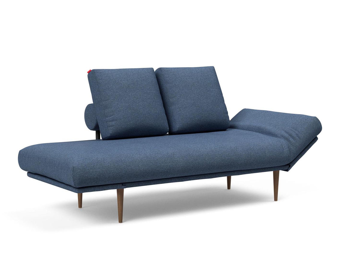 Rollo Styletto Klappsofa 80 mit Cover und Gestellbezug Spring in 302 Weda Blue präsentiert im Onlineshop von KAQTU Design AG. Bettsofa ist von Innovation Living
