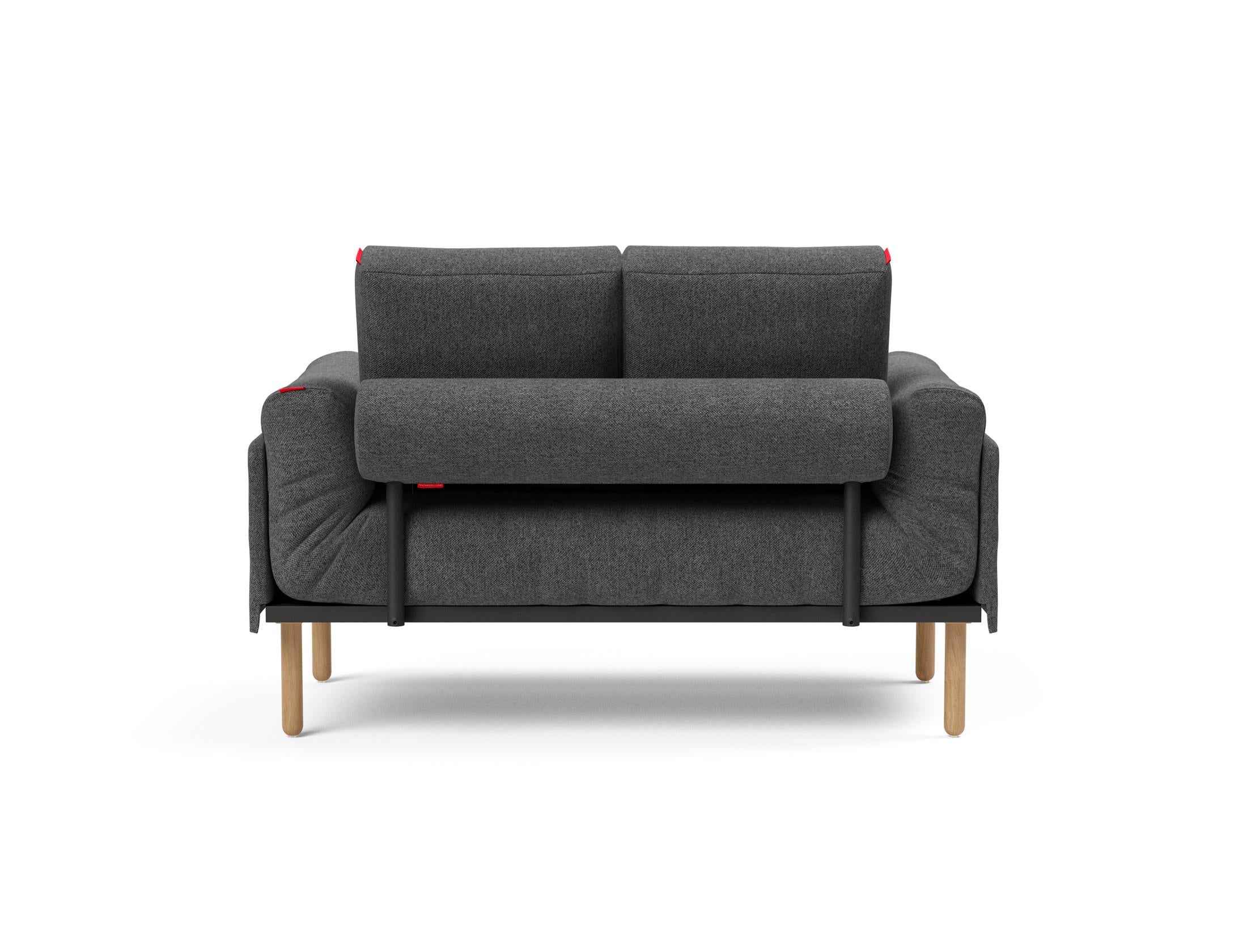 Erleben Sie das Rollo Stem Klappsofa 80 – ein multifunktionales Möbelstück, das Stil, Komfort und Anpassungsfähigkeit für Ihr Zuhause bietet.
