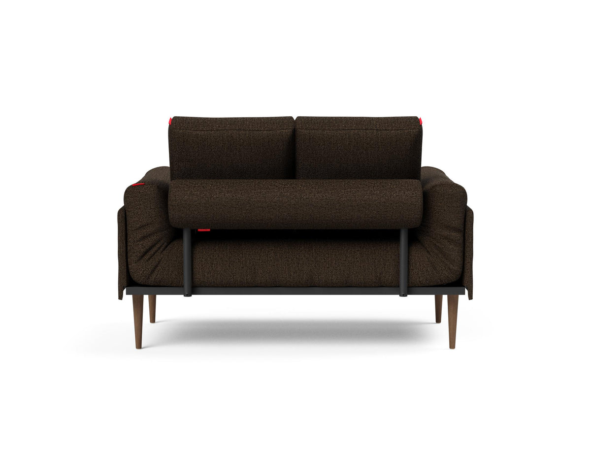 Rollo Styletto Klappsofa 80 mit Cover und Gestellbezug Spring in 358 Taura Chocco präsentiert im Onlineshop von KAQTU Design AG. Bettsofa ist von Innovation Living