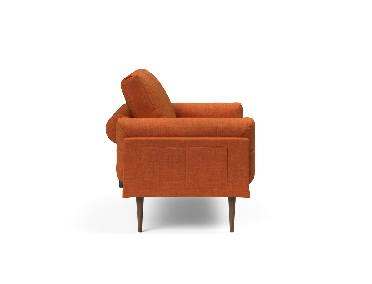 Rollo Styletto Klappsofa 80 mit Cover und Gestellbezug Spring in 412 Esina Rust Orange präsentiert im Onlineshop von KAQTU Design AG. Bettsofa ist von Innovation Living