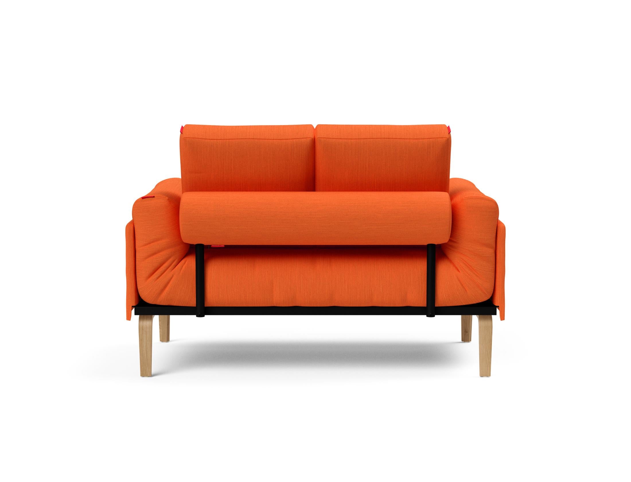 Entdecken Sie das Rollo Bow Klappsofa 80 von Innovation Living – ein elegantes, flexibles Sofa für kompaktes Wohnen, ideal als Tages- oder Gästebett.