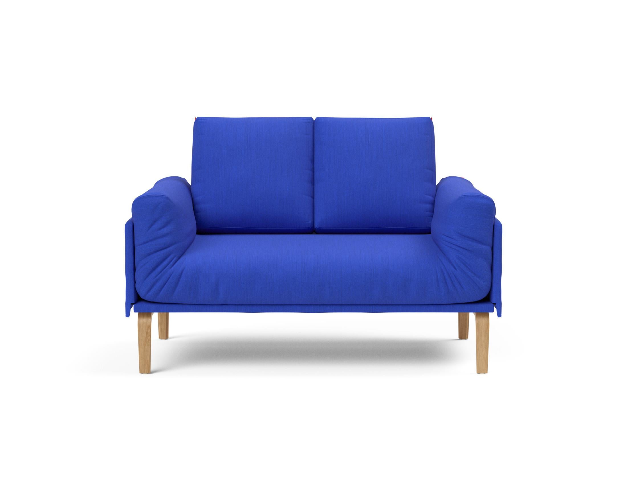 Entdecken Sie das Rollo Bow Klappsofa 80 von Innovation Living – ein elegantes, flexibles Sofa für kompaktes Wohnen, ideal als Tages- oder Gästebett.