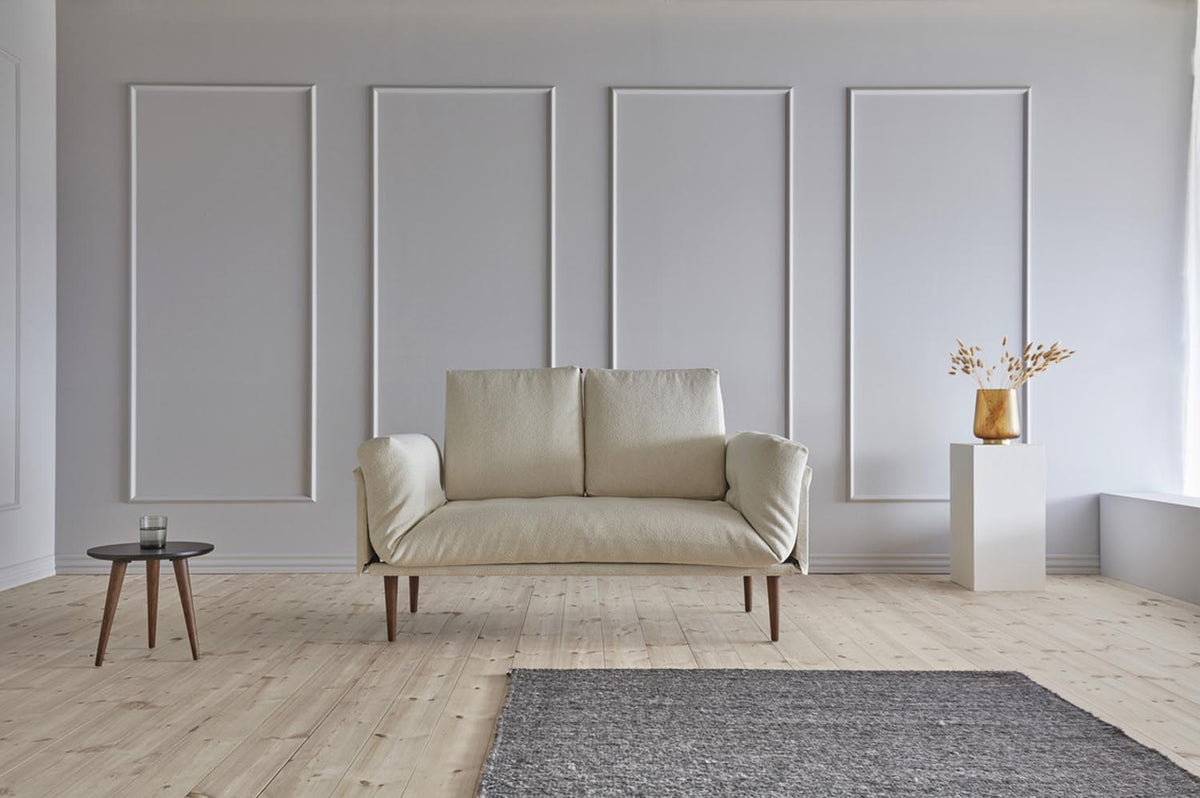 Rollo Styletto Klappsofa 80 mit Cover und Gestellbezug Spring in 531 Bouclé Off White präsentiert im Onlineshop von KAQTU Design AG. Bettsofa ist von Innovation Living