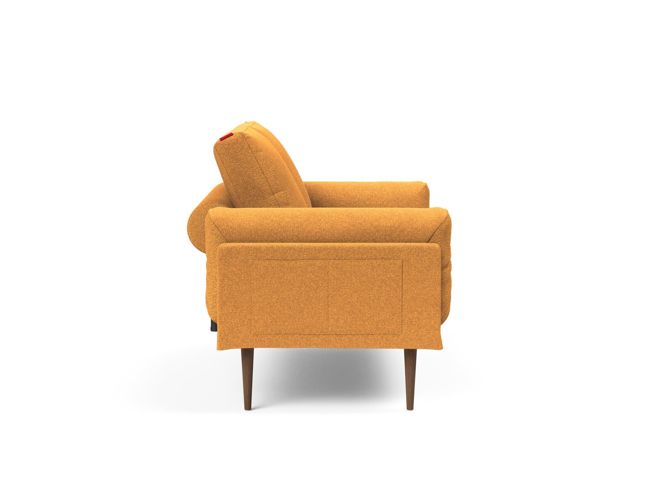 Entdecken Sie das Rollo Styletto Klappsofa 80 von Innovation Living – ein elegantes, flexibles Sofa, ideal für kompakte Wohnräume und vielseitige Anwendungen.