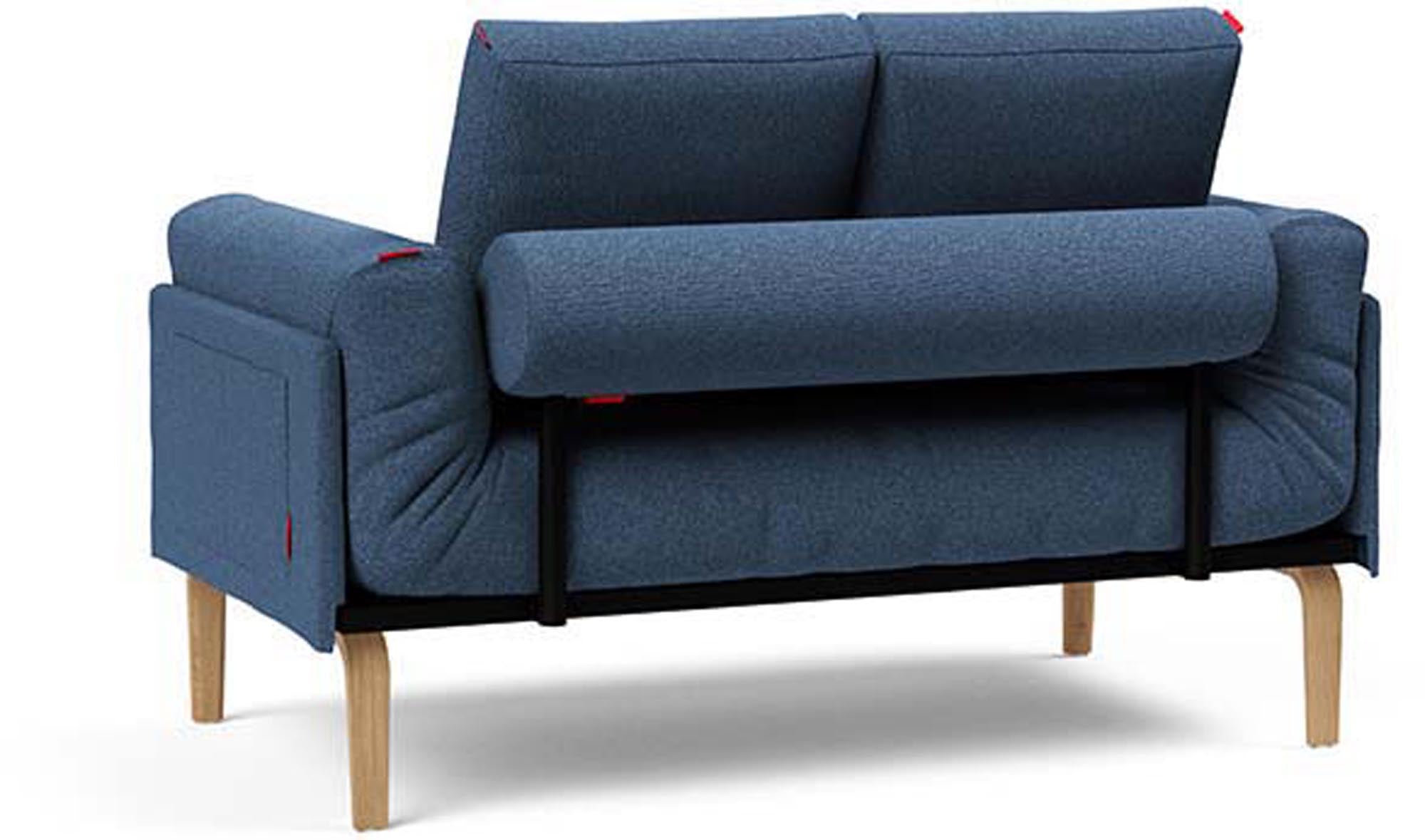Erleben Sie das Rollo Bow Klappsofa 80 von Innovation Living – ein elegantes, funktionales Möbelstück mit anpassbarer Höhe und hochwertiger Matratze für besten Schlafkomfort.