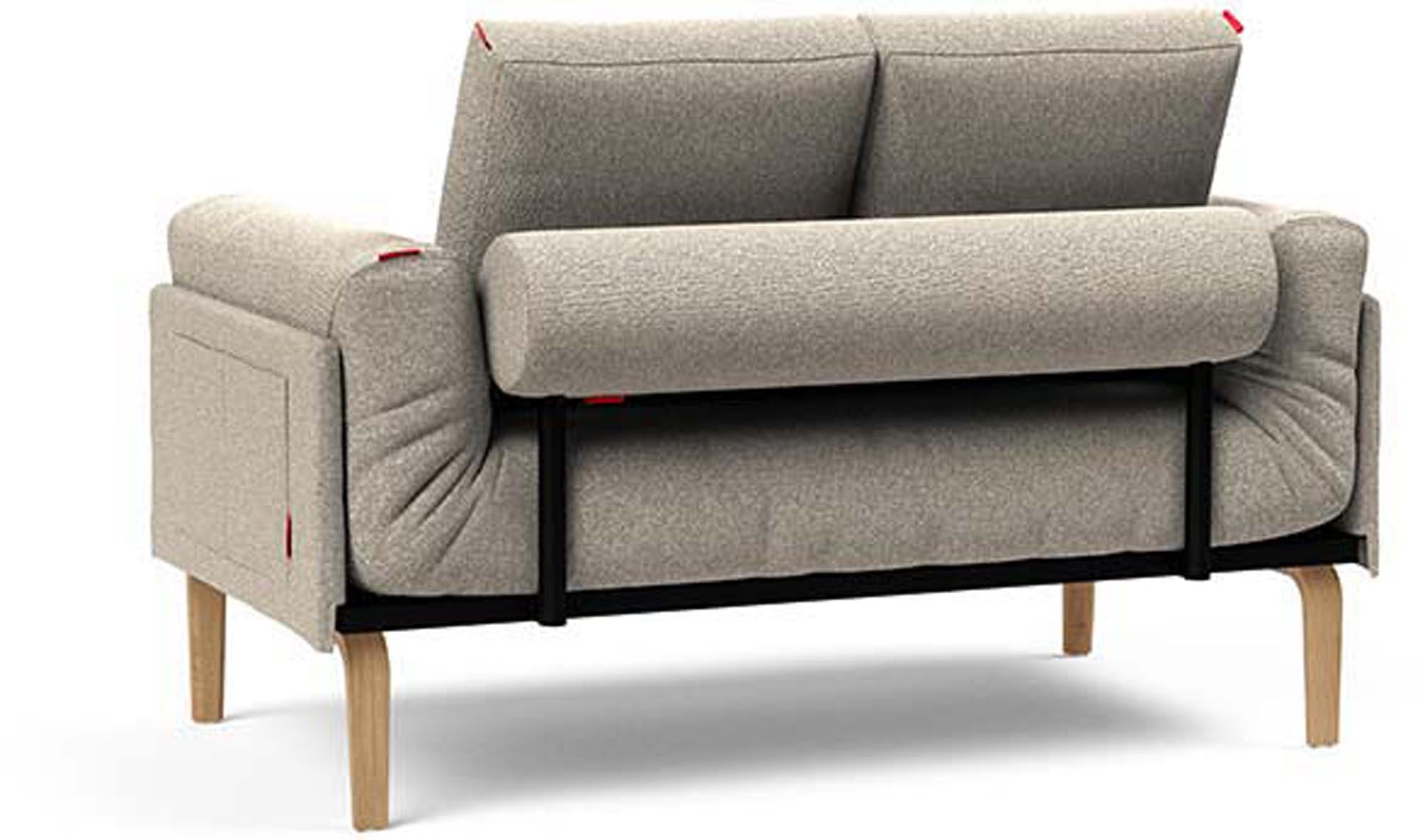 Entdecken Sie das Rollo Bow Klappsofa 80 von Innovation Living – ein stilvolles, funktionales Sofa mit anpassbarer Höhe und praktischem Stauraum.