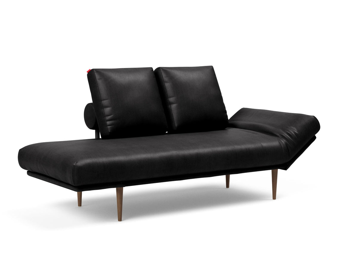 Rollo Styletto Klappsofa 80 mit Cover und Gestellbezug Spring in 550 Faunal Black präsentiert im Onlineshop von KAQTU Design AG. Bettsofa ist von Innovation Living
